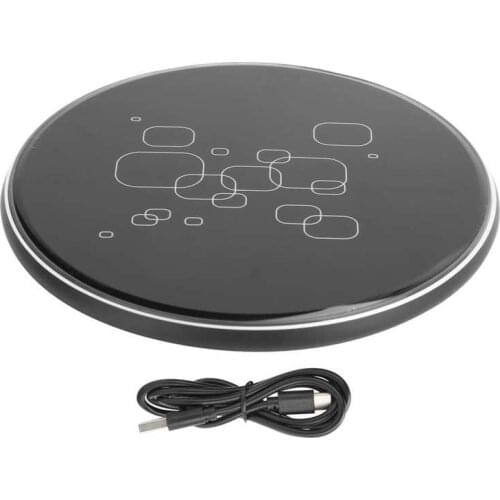 KUULAA Mobile Phone Wireless Charger Phone 15W Intelligent Sensing Charging Pad Black