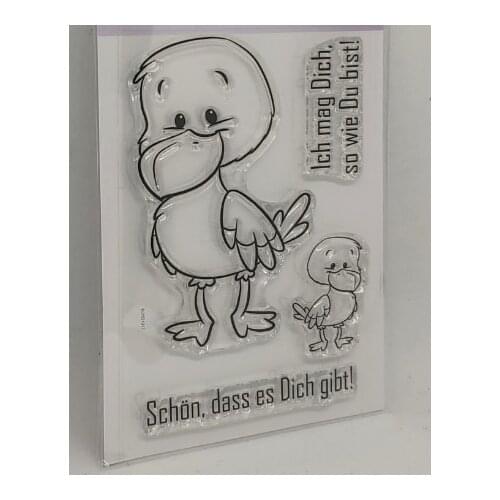 German duck Clear Stamp for Scrapbooking Transparent Silicone Rubber DIY Photo Album Decor 0539