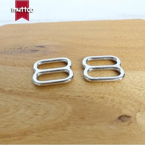 DIY dog collar For 15mm Webbing silvery Adjustable Buckles Loops DIY Straps Bag accessory high quality Plated Metal BZK-15S