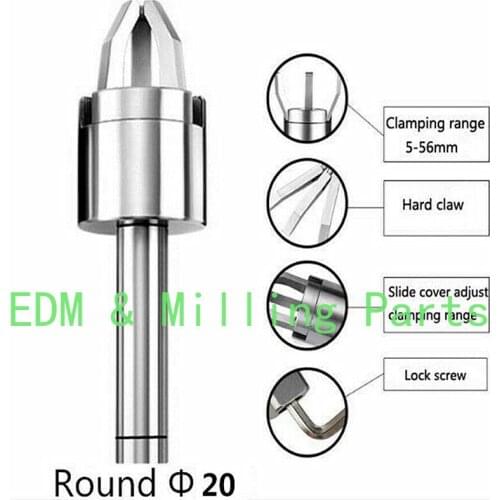 CNC Lathe Bar Puller Automatic Lathe Feeder Pulling Claw Round 20 Handle For Bridgeport Mill Part