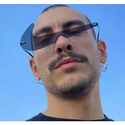 Fashion Vintage Small Rimless Sunglasses Men Women Luxury Brand Designer Popular Travel Funny Sport Sun Glasses For Male Shades