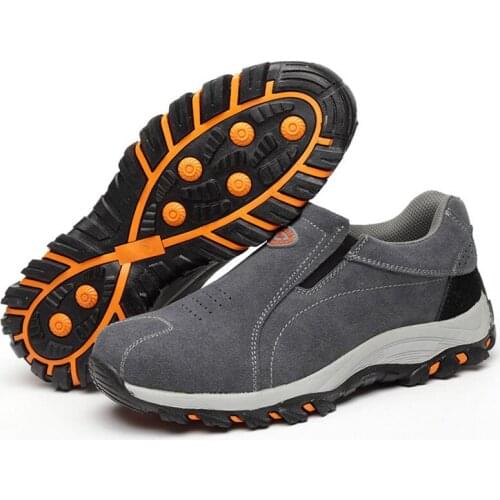 Four seasons Steel Toe Cap Safety Shoes Men Women anti-skid Puncture Proof Construction Safety Boots New outdoor Work sneakers