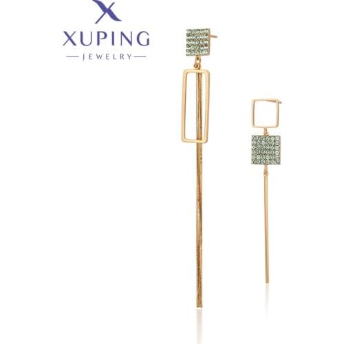 Xuping Jewelry Square Shaped Crystal Earring of Fashionable Design for Women A00641933