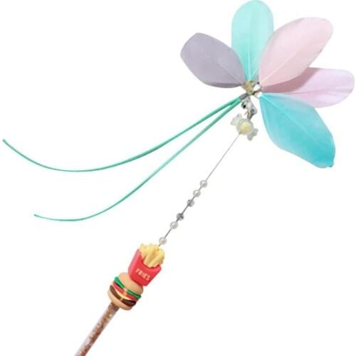 1 Piece Creative Cat Feather Toys With Small Bell Interactive Pet Cat Training Exercise Toy Kitten Teaser Toys Cats Supplies
