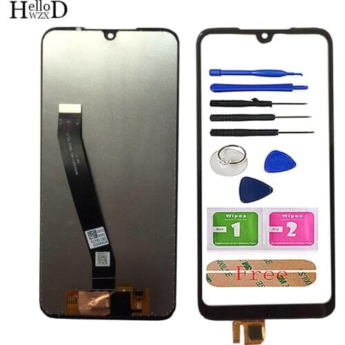 6.26" Touch Screen Panel For Xiaomi Redmi 7 LCD Display Panel Digitizer Sensor Front Glass Phone Replace Tools 3M Glue Wipes