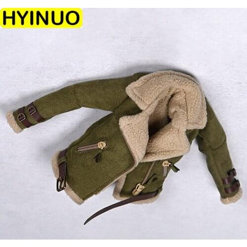 In Stock 1/6 Female Clothing Accessories Lamb Velvet Jacket Top Fit 12'' Action Figure TBL PH Body Can Be Used As A Holiday Gift