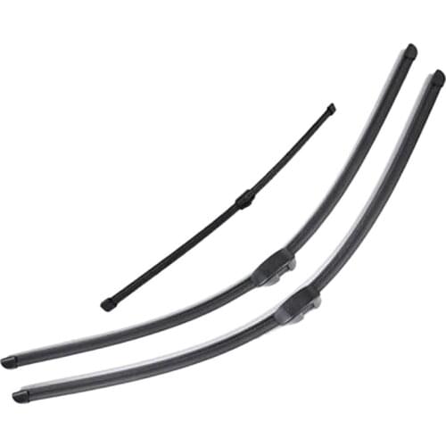 Car Front and Rear Wiper Blade Kit Windshield Wiper Strip for Touareg 2010-2017