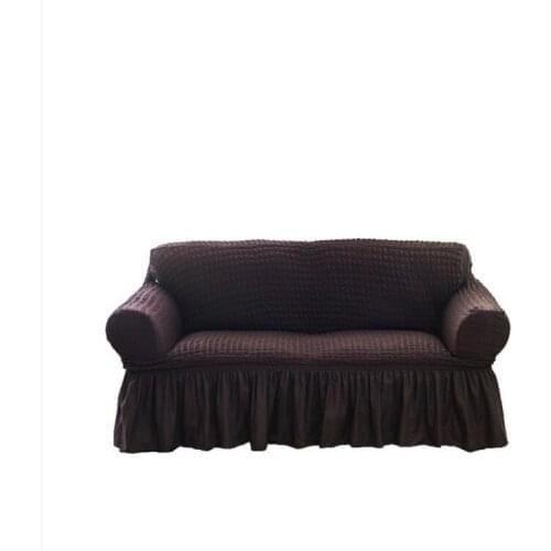 1 Pcs European Elastic Stretch Sofa Cover with Skirt Full Cover Sofa Non-Slip Slipcover Furniture Covers for Living Room Decor