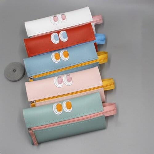 Cartoon Monster Pencil Case Pen Holder For Office Large Capacity Bag School Supplies Makeup Brush Holder