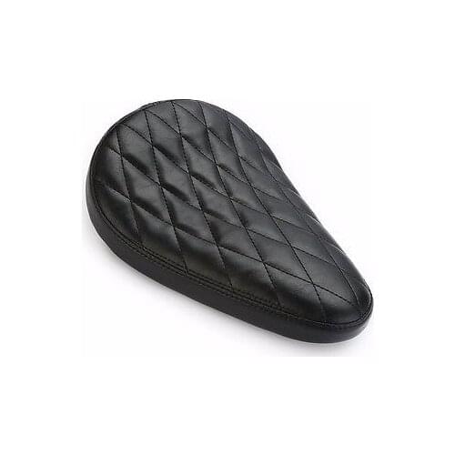 Black Diamond Motorcycle Leather SOLO Seat Bobber XL Old School Vintage CB