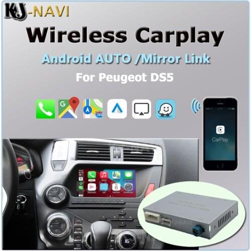 For Peugeot DS5 2013-2015 Wireless CarPlay With Android AUTO Mirror Link AirPlay Decoder Box Function Video iphone