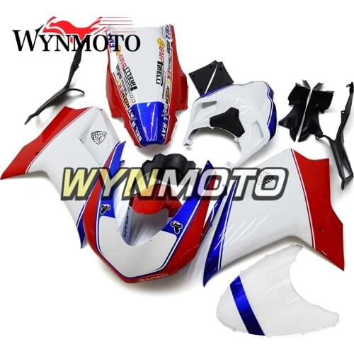 Racing Complete Fairings For Ducati 1098 848 1198 2007-2012 Injection ABS Plastics 1198 07-12 Bodywork Sportbike Red White