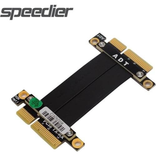 Hot PCIE3.0 X4 Connector To Goldfinger Male To Male Tx To Rx Signal Swap Riser Jumpers Control Server Connection Extension Cable