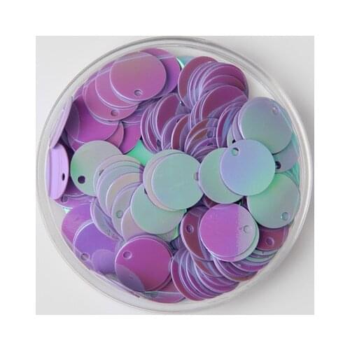 2000pcs 10mm Round Sequins PVC Flat Paillette Side Hole Sewing,Wedding Craft,Women Kids DIY Garment Accessory Purple AB Confetti