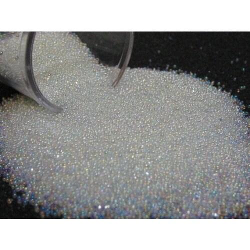 NAIL CAVIAR BEADS MICRO MARBLES AB WHITE 0.6MM 0.8MM GLASS BEADS 25 COLOR CHOICE STEEL BALL MINI NAIL CAVIAR 10g/jar