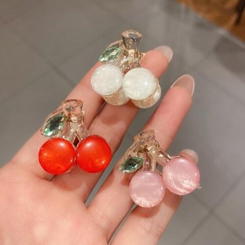 Lovely Small Cherry Hair Claw Clips for Women Girls Kids Children Hairpin Headband for Hair Washface Accessories Headwear