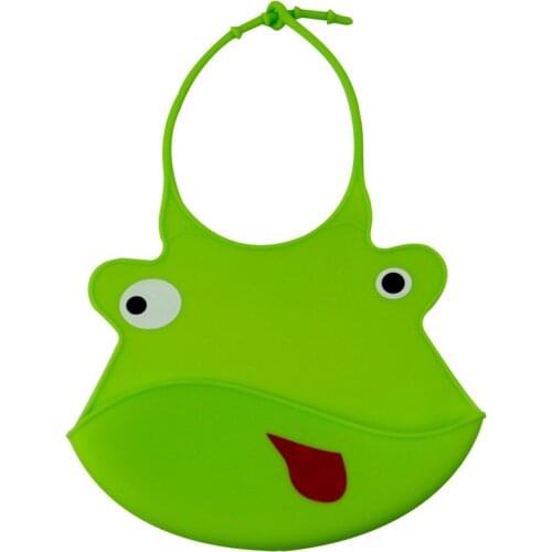 Cute Newborn Cartoon Design Waterproof Aprons Baby BibsDesign Baby Bibs Waterproof Silicone Feeding Baby Saliva Towel 6 Colors