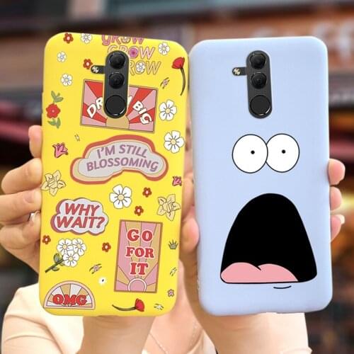 Cute Caroon Cover For Huawei Mate 20 Lite Case Soft Silicone Fundas Phone Cases For Huawei Mate 20 Lite 20Lite Full Bumper 6.3