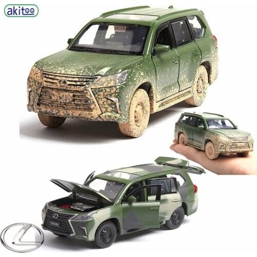 Akitoo Lexus lx570 alloy car model off-road vehicle suv to do the old version of the alloy car model #2413