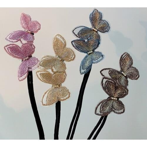 Fashion Ball Head Hair Tools Headwear Pan Head Lazy Fluffy Tool Elegant Barrette Bow Temperament Hair Butterfly Hair Accessories