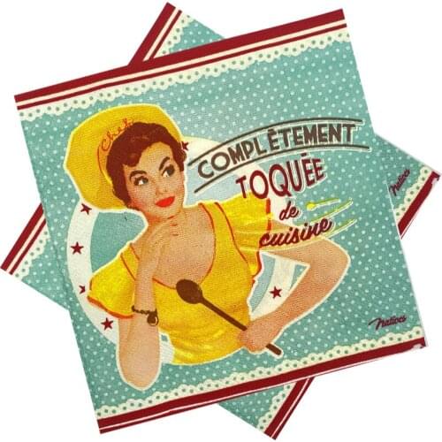 Omilut 20pcs Soy Luna Theme Birthday Party Disposable Paper Happy Birthday Party Luna Napkins Baby Shower Supplies Decor