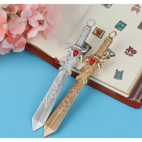 Sword Blade Shaped Ballpoint boy Pen School Office Promotional Gift Supplies