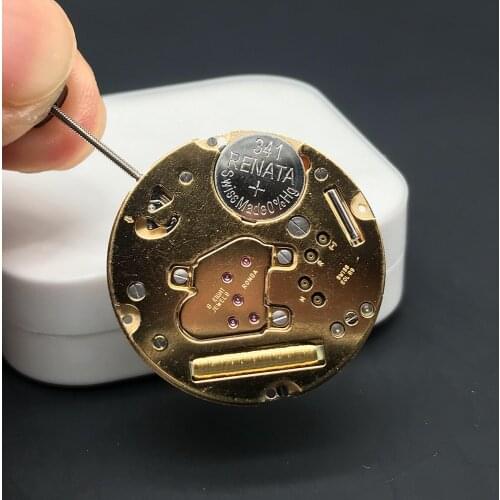 Swiss Ronda 1005 Quartz Watch Movement Eight Jewels Golden Swiss EOL R9 with Datewheel Watchmaker Replace Parts with Battery 341