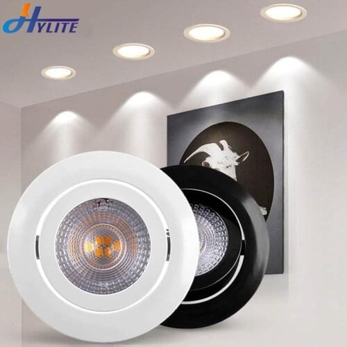5W 7W LED Downlight Ceiling Lamp Round Recessed Living Room Indoor Home Spotlight Light Warm Cold White Ultra Thin AC85-265V