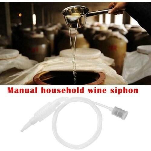 Syphon Tube 2m Plastic Pipe Hose Water Wine Hand Transfer Pump Beer Wine Beer Food Grade Making Brewing Tool For Beer Homebrew