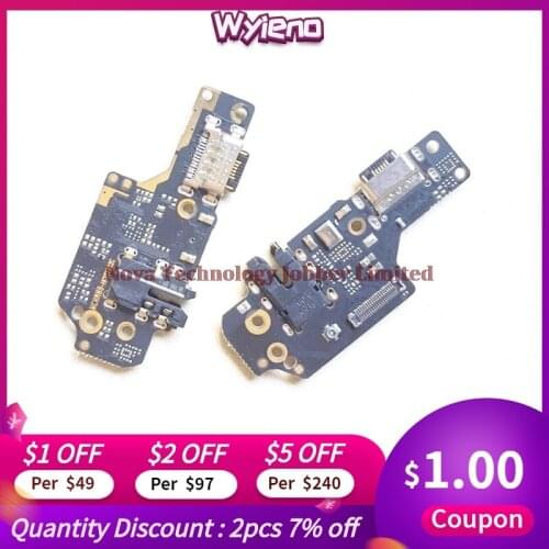 Wyieno For Redmi Note8 Charger Port Board Redrice Note 8 USB Charging Connector Flex Cable Microphone Mic Plug Parts