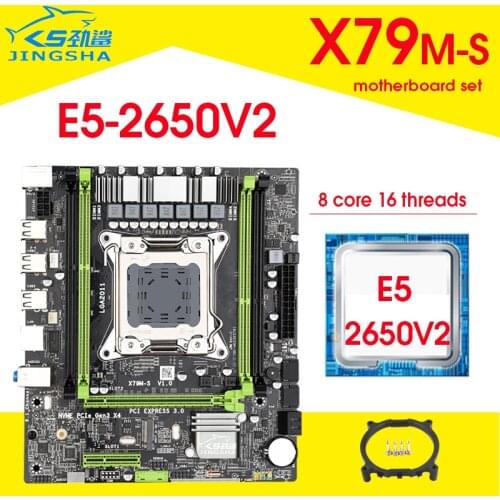 X79 M-S 2.0 Motherboard combos E5 2650 V2 Processor M-ATX nvme M.2 interface CPU set