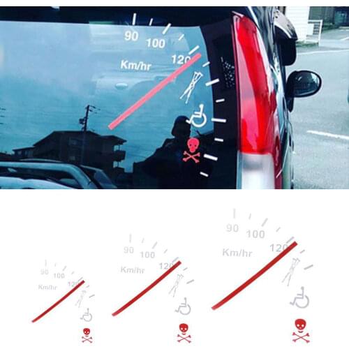 Speeding Safe Warning Funny Speedometer Cluster Car Decal Sticker Vinyl Window Bumper Decoration Fashion Car-Styling Stickers