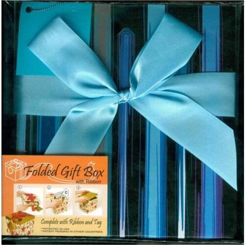 FİYPERMavi Bow Gift Box 17X17X17 Cm wedding bride mariage хна henna