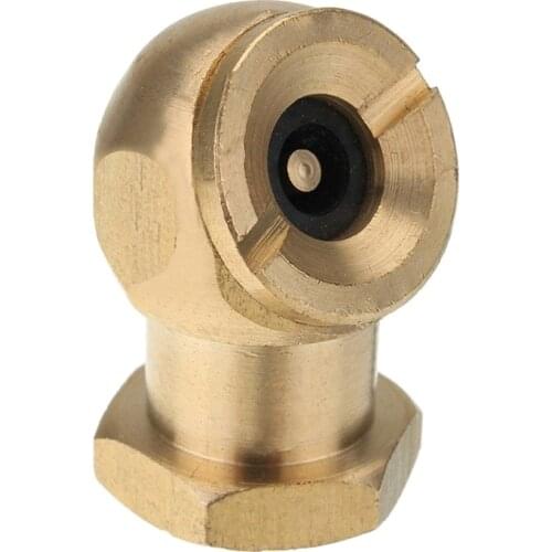 1/4" NPT Golden Tyre Inflator Valve Connector Air Chuck Ball Tire Clip Lock-On
