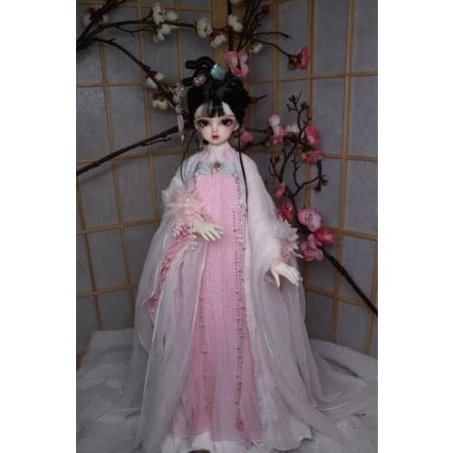 1/4 1/3 scale BJD clothes ancient costume Hanfu Fairy dress for BJD/SD MSD SD13 EID woman big girl doll accessories C0238
