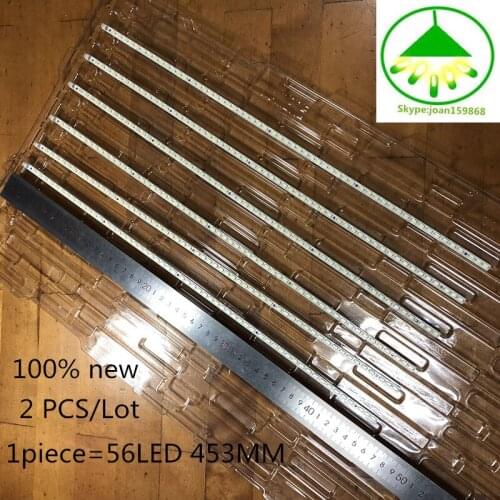1set=2piece FOR samsung LTA400HF16 LED Backlight LJ64-02268A LJ64-02267A SLS40-56EA-5630N SLS40_56EA_5630N 1piece=56LED 453MM