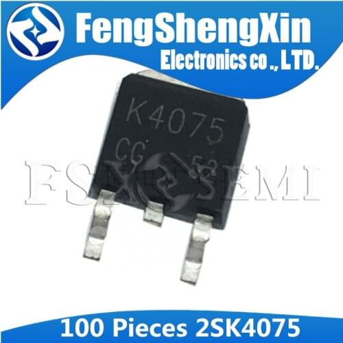 100PCS 2SK4075 TO252 K4075 TO-252 40V 60A MOSFET