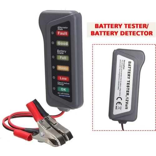 12V High Quality Car Universal LED Digital Display Battery Tester Alternator State Analyzer Tool For Motorcycle
