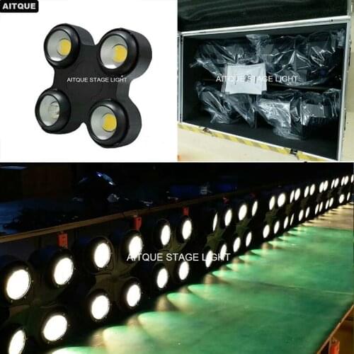 4lot/CASE)Dj equipment outdoor warm white waterproof led blinder light wash led cob 4x100w stage light IP65 flycase