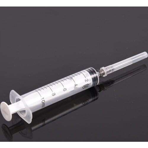 50 pcs 10ml individual packing disposable PVC sterile Syringes For Perfume injection Feeding medicine for child or pet