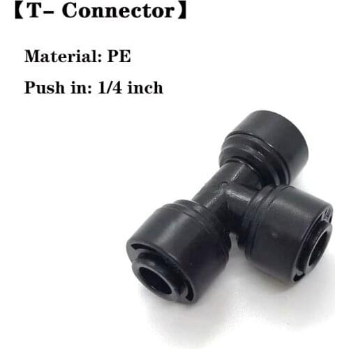 Heman 50pcs 1/4'' Slip Lock Quick Connector RO Water 3Ways T shape Quick Coupling Fitting 1/4'' BSP Reverse Osmosis System
