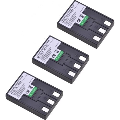 2pcs 1200mAh NB-3L NB3L NB 3L Camera Battery Pack for Canon IXUS IIS SD110 IXY i2 i5 S700 750 700 IS IIS SD20 PC1060 PC1114 110