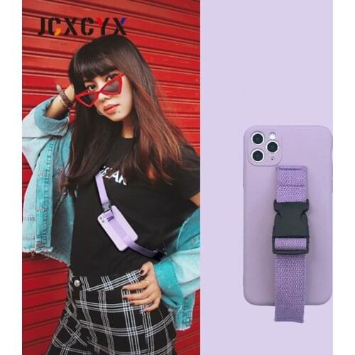 Original liquid silicone Braided wrist crossbody Strap phone case for iphone 12 11 Pro Max MiNi X XS Max XR 7 8 Plus SE 20 cover