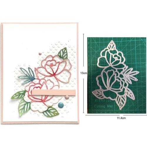 Flower Leaf Frame Metal Cutting Dies Stencils dies for DIY Scrapbooking dies Decoration Album Paper Craft dies Embossing Die Cut