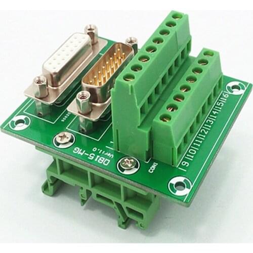 D-SUB DB15High QualityMale / Female Header Breakout Board, Terminal Block, Connector