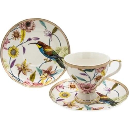 DOLBOVI Symbol Bird Pattern coffee cup Pad CLAIRE-37 Gold mug кружка coffee cup cup