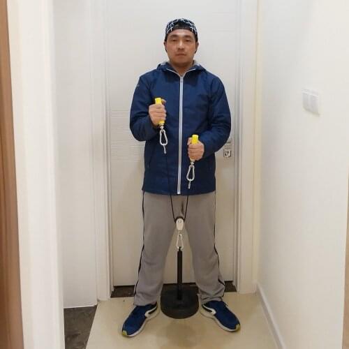 Home Gym Fitness Forearm Trainer Weight Lifting Wrist Muscle Training Pulley System Power Hand Gripper Equipment F1097