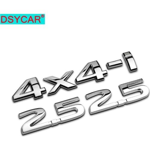 DSYCAR 1Set 3D Metal 2.5 4X4-i Car Side Fender Rear Trunk Emblem Badge Sticker Decals for JEEP BMW Nissan Audi VW Ford Honda Kia
