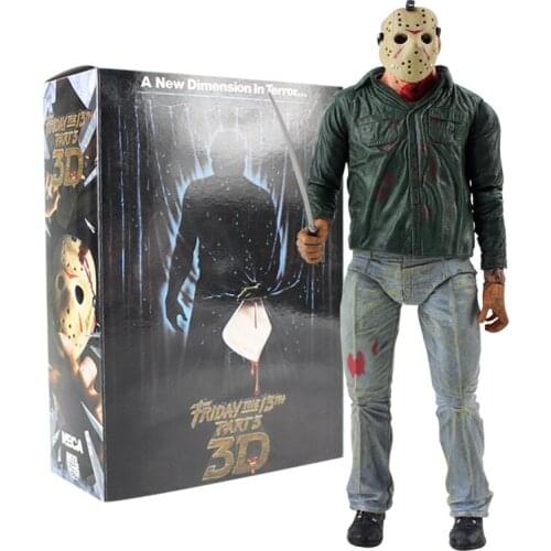 18cm NECA Friday the 13th Part 3 3D Jason Voorhees Action Figure Collectible Model Toy