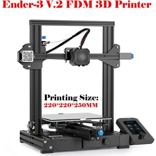 Ender-3 V.2 Junior FDM New 4.3 Inch UI Color 3D Printer Easy Leveling FDM 3D Printer Kit impresora 3D Printing Size 220*220*250M